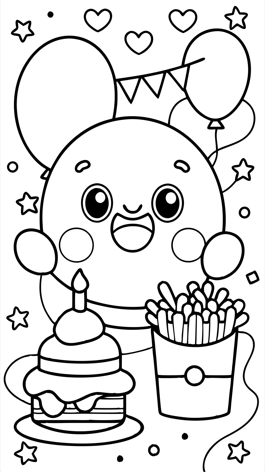 happy meal coloring page